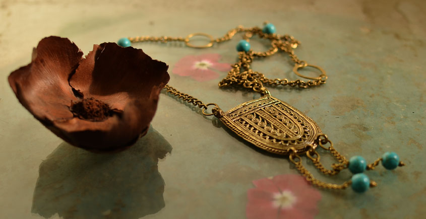 प्रभा ✺ Brass Necklace { 14 }